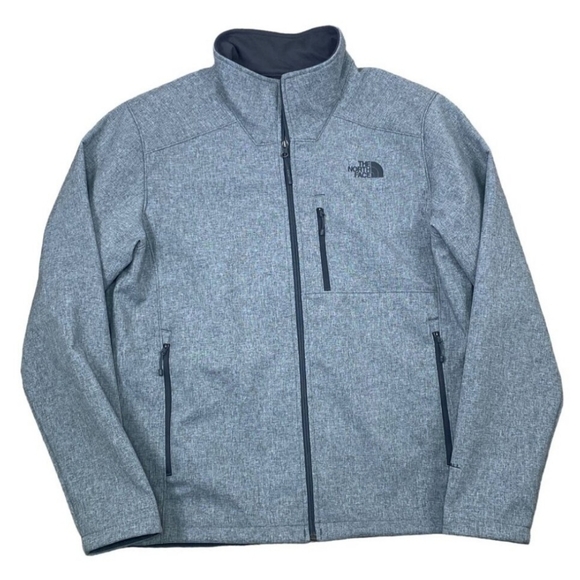 The North Face Windwall Mens Large Jacket Heather Gray - Picture 2 of 5
